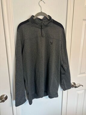 Spyder Gray Active Quarter-Zip Pullover Men’s L
